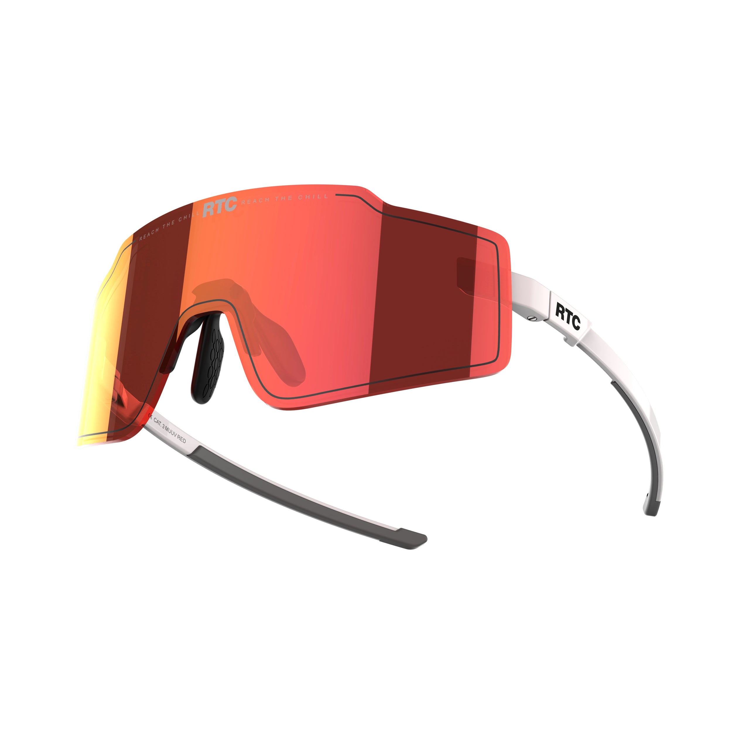 MUUV ROSSO — Lente Rossa / Montatura Bianca