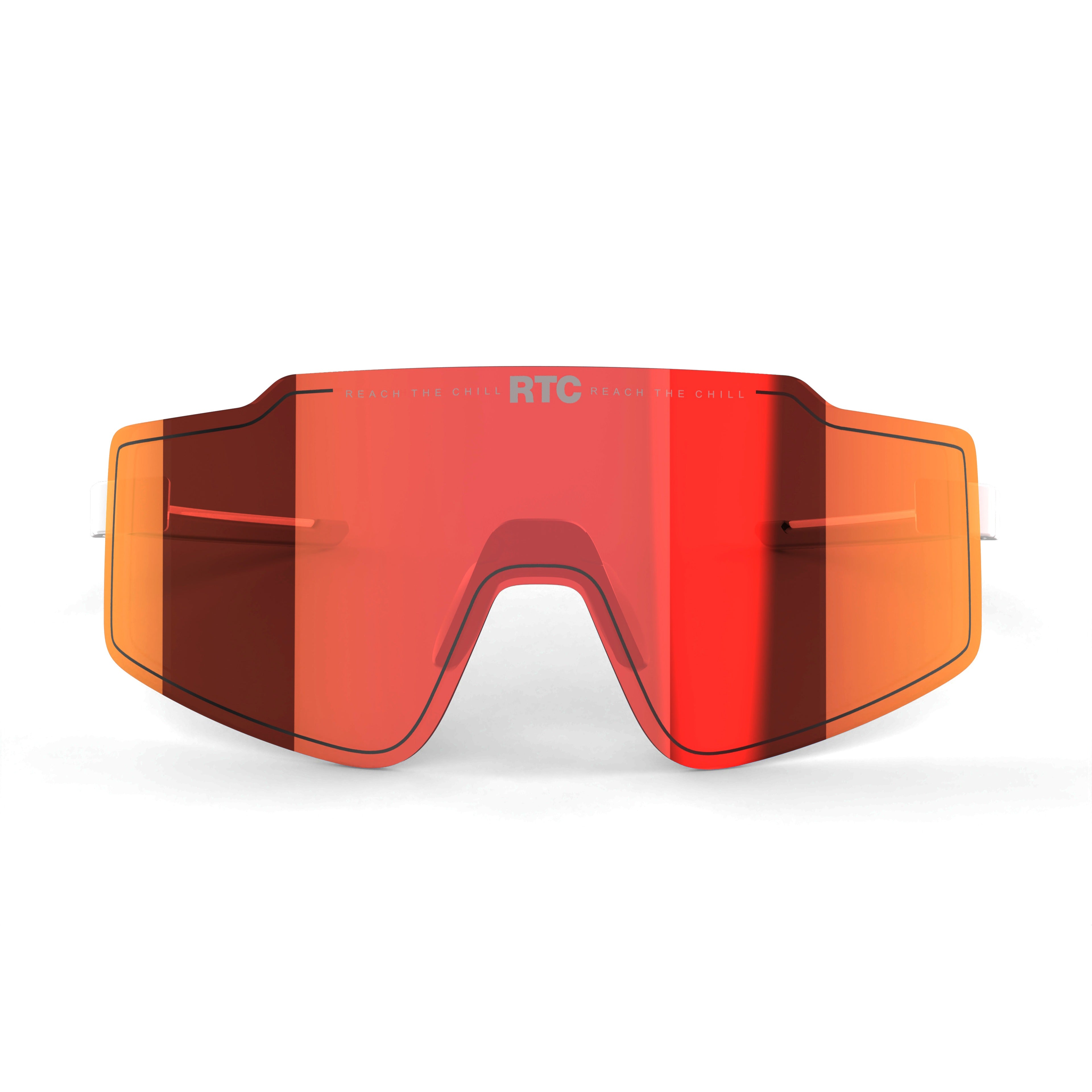 MUUV ROSSO — Lente Rossa / Montatura Bianca